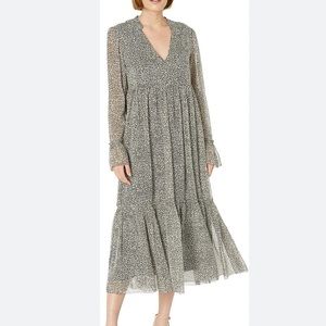 Joie - PROVENCE SILK MIDI DRESS -Xsmall